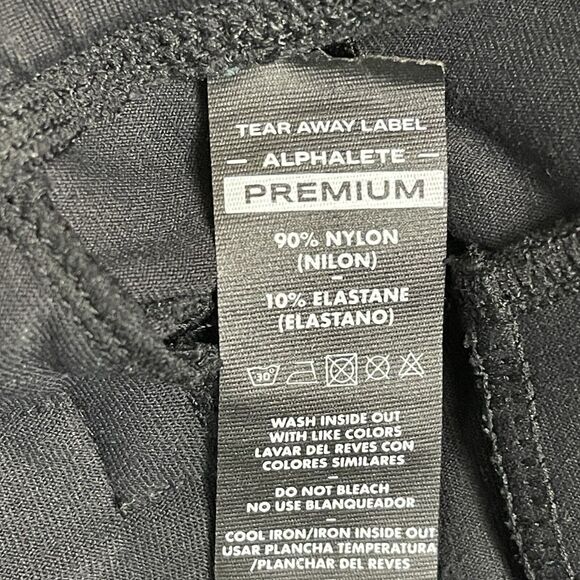 Alphalete Shorts Mens Medium Black Athletic Sweat Logo Workout Gym Adult - Picture 8 of 13